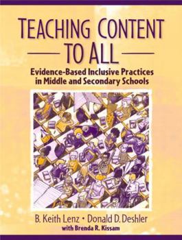 Teaching Content to All: Evidence-Based Inclusive Practices in Middle and Secondary Schools